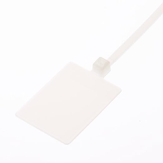 Panduit PLF1MA-M Marker Flag Cable Tie, Miniature, Nylon 6.6, 5.1-Inch Length, Natural (1,000-Pack)