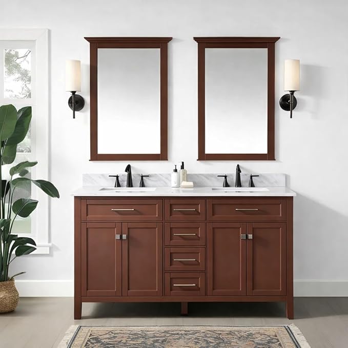 ALL-IN-ONE Paint by Heirloom Traditions, Patina (Warm Sienna Brown), Quart - Durable cabinet and furniture paint. Built in primer and top coat, no sanding needed. Includes our 30 featured color card.