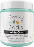 Chalky Chicks 4 Fl Oz Matte Riptide (Green Blue) Chalk Paint for Furniture Without Sanding - No Prep Furniture Paint No Sanding All in One for Crafts, Wood, Walls, Cabinet, Metal, Dresser, Farmhouse