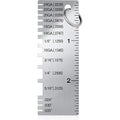 Weewooday 1 Pcs Wire/Metal Sheet Thickness Gauge Metal Tool Welding Accessories Portable Stainless Steel One Sided Material Thickness Gauge Plated Size Inspection Tool