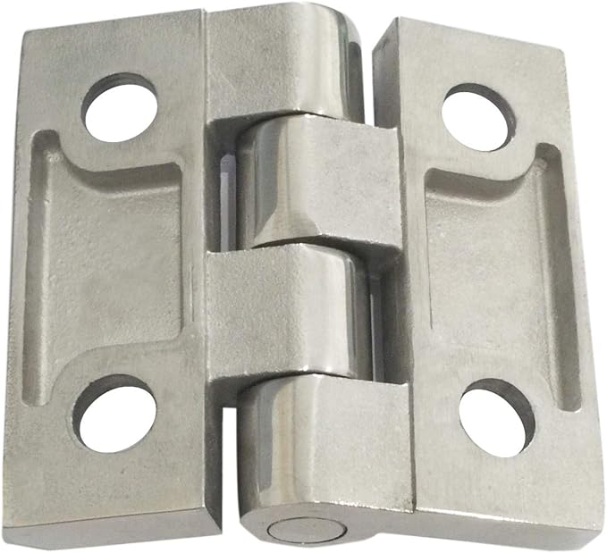 Marine Grade CAST Solid 304 Stainless Steel Mirror Polished Butt Hinges Marine Stainless Steel Heavy Duty 2-3/8" x 2-3/8" Pair for Boat, RVs