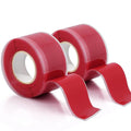 2 Rolls Self Fusing Silicone Tape - 1in(W) X 10ft(L) Waterproof Tape, Water Leak Seal, Plumbing Hose Repair, Rubber Tape for Cable Winding Insulating, Red