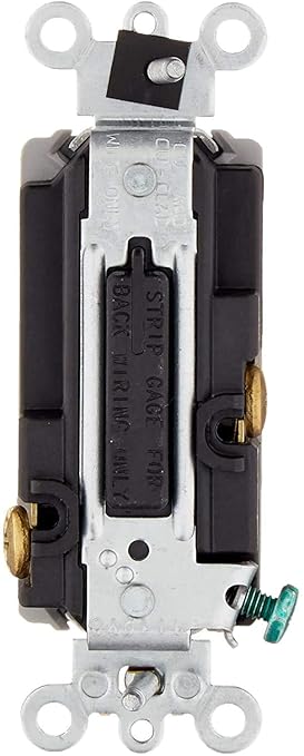 Leviton 20 Amp, 120/277 Volt Decora Plus Rocker Single-Pole AC Quiet Switch, 5621-2GY, Gray
