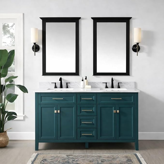 ALL-IN-ONE Paint by Heirloom Traditions, Capri (Green Teal), Gallon - Durable cabinet and furniture paint. Built in primer and top coat, no sanding needed. Includes our 30 featured color card.
