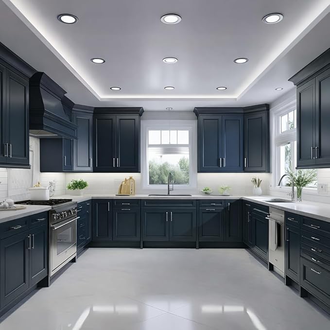 ALL-IN-ONE Paint by Heirloom Traditions, Polo (Dark Navy), Gallon - Durable cabinet and furniture paint. Built in primer and top coat, no sanding needed. Includes our 30 featured color card.