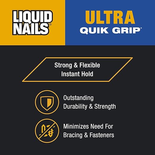 Liquid Nails Ultra Quik Grip 10 oz. White Interior and Exterior Construction Adhesive