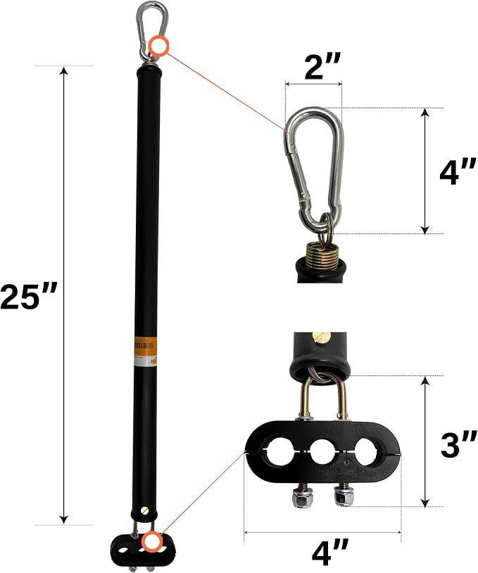 Torque 25" Single Tender Spring Kit with Hose Clamp & Plastic Sleeve