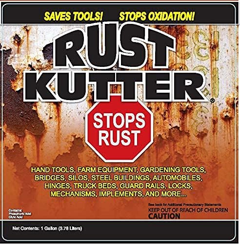 Rust Kutter- Gallon - Stops Rust and Converts Rust Spots to Leave a Primed Surface Ready to Paint, Professional Rust Repair Manufactured in USA