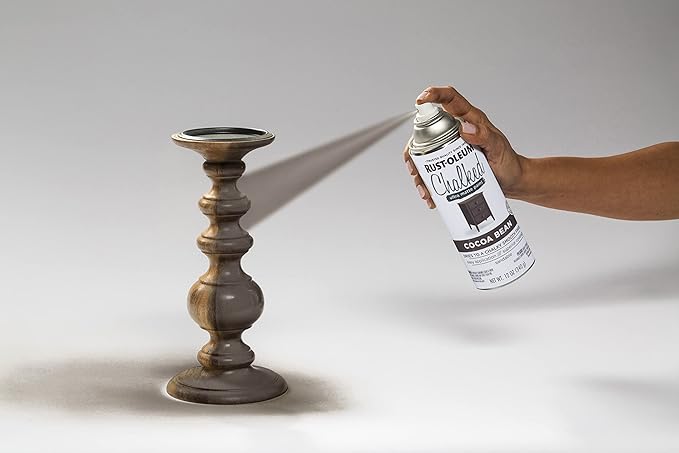 Rust-Oleum Cocoa Bean Chalked All-in-One Ultra Matte Spray Paint | One Coat Coverage | No Primer, Sanding, Or Topcoat Needed | Easy Spray Application | Made in USA | 12 OZ