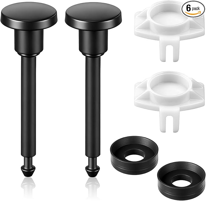 Universal Tub Spout Diverter Repair Kit, 2 Set Shower Diverters Tub Spout Repair Kit Includes 2 Diverter Valve Stems, 2X Cup Seals, 2X Gates, Bathroom Shower Bathtub Leaky Faucet Repairing Replacement