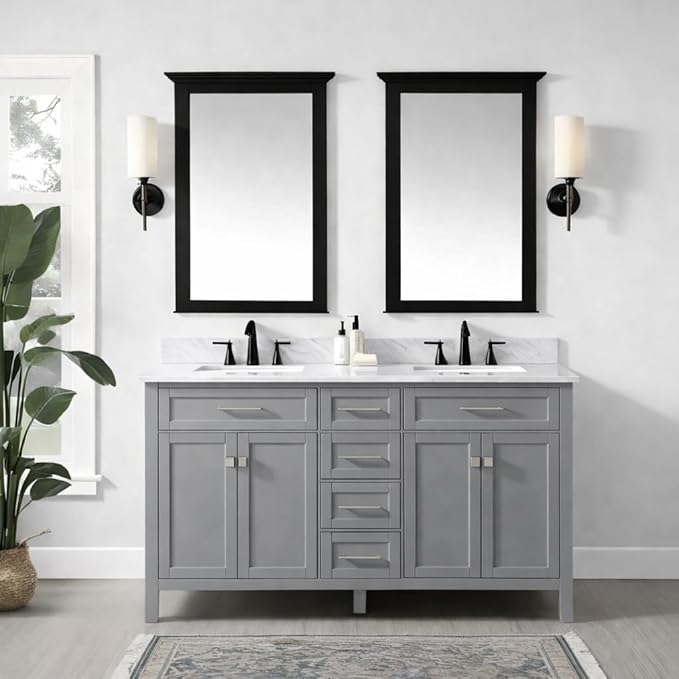 ALL-IN-ONE Paint by Heirloom Traditions, Cobblestone (Gray with subtle Blue Undertones), 8oz Sample - Durable cabinet and furniture paint. Built in primer and top coat, no sanding needed. Includes our