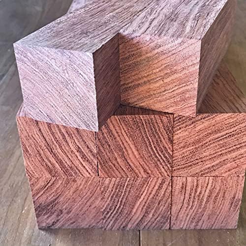Bubinga Wood Turning Blanks 4pcs - 2" x 2" x 24"