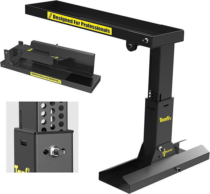 Foldable | Heavy-Duty Ladder Extender Pro, High Strength Steel Material Design Ladder Extension Pro for Stairs w/Non-Slip Mat, 9.25-15.5" Adjustable Height, Applicable Ladder Feet Spacing 20"