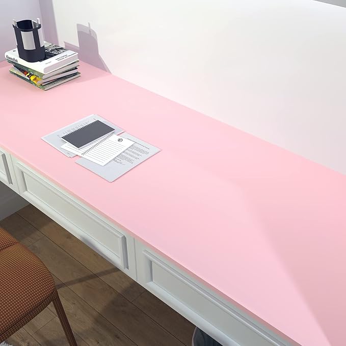 Pink Wall Paper Peel and Stick SolidPink Contact Paper for Cabinets 12x400 Inch Pink Wallpaper for Bedroom Girls Room Solid Color Wallpaper Removable Cabinet Vinyl Wrap, Self Adhesive