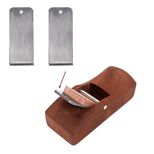 2 Pack 31MM / 1.22'' Wide Replacement Plane Iron Blade for Mini Woodworking Hand Planes Edge Trimming Bench Planer Carpentry Saw Blades…