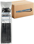 Kable Kontrol Cable Zip Ties, 18 Inch, 2800 Pcs, HD 120lbs Test, Black | Nylon Plastic, UV-Resistant, Self Locking, UL Listed, Indoor & Outdoor Use