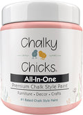 Chalky Chicks 4 Fl Oz Matte Sweet 16 (Pink) Chalk Paint for Furniture Without Sanding - No Prep Furniture Paint No Sanding All in One for Crafts, Wood, Cabinet, Walls, Metal, Dresser, Farmhouse