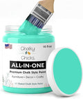 Chalky Chicks Chalk Paint for Furniture, Craft, Cabinet, Wood - Spray Paint-Ready for Home Decor - Cenote (Teal Blue) 16 Fl Oz (Pack of 1)