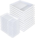 Bates- Paint Tray Liner, 4" and 9", 20 Pack, Clear 4" and White 9", Plastic Disposable Paint Tray for Painting Walls