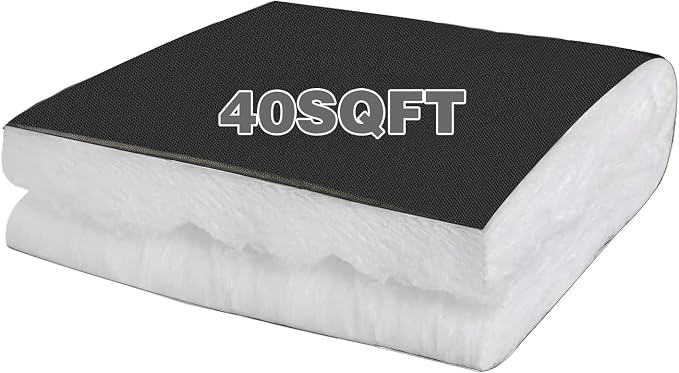 40 SQFT Automotive Camper Van Insulation, Water-Resistant Thermal & Sound Barrier, RV Camper Insulation 30" x 197" (2.4ft x 16.4ft) for Van Conversions, RVs, Trucks