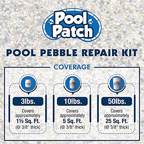 Pool Patch Pool Pebble Repair Kit, 10-Pound, White Mini