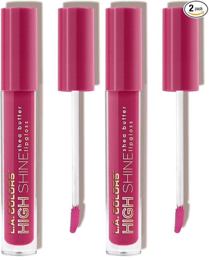 L.A. COLORS High Shine Lipgloss, Irrestible | Pack of 2 | CLG945
