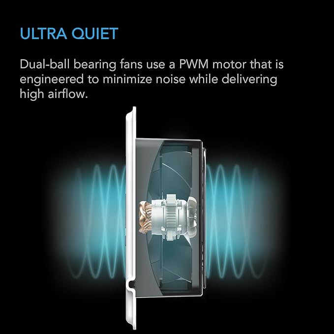 AC Infinity AIRTAP T4 White, Register Booster Fan for 4” x 12” Register Holes, Improves Heating & Cooling Vents, Quiet 10-Speeds, Bluetooth App Control Data Alerts. ONLY FITS 4” x 12” Duct Openings