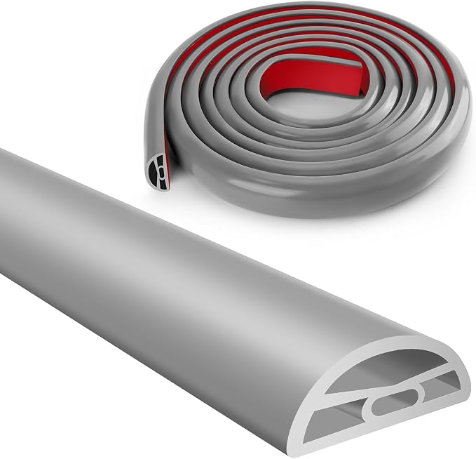 Silicone Shower Water Dam Stopper,Self-Adhesive Collapsible Splash Guard for Wet Dry Separation,Walk-in Shower Edge Seal Strip,Multi-Use Water Barrier for Bathroom,Kitchen Sink (Grey, 118inch)