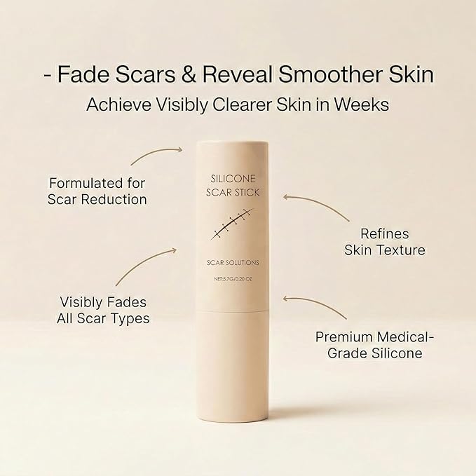 Scar Stick, Suitable for Old Scars, Acne Marks, and Stretch Marks,Formula Infused with Centella Asiatica Extracts and Vitamin E Soothes, Repairs and Forms Protective (2)