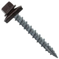 10 x 1-1/2" Dark Brown Metal Roofing Screws - Hex Washer Head- Self-Starting/Tapping - EPDM Washer. 1 x 250 Count Bag - 250 Screws