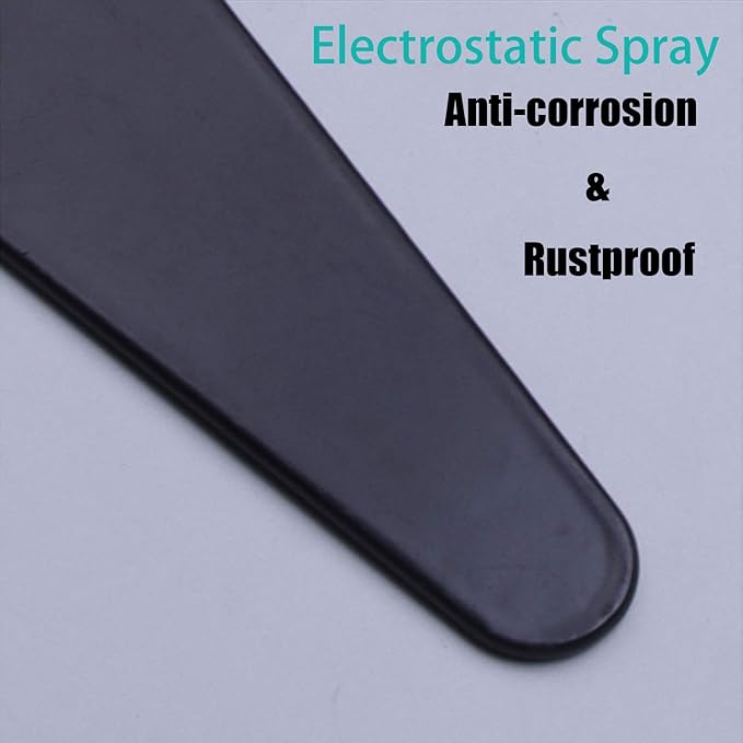HLMOptimo Heavy Duty T Hinge Tee Hinge T Strap Hinge Shed Hinge Gate Hinge Barn Hinge Fence Hinge Door Hinge Wrought Rustproof All Size Black (6 pcs, 10 inch