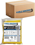 Kable Kontrol Cable Zip Ties, 8 Inch, 10000 Pcs, 50lbs Test, FL Yellow | Nylon Plastic, Self Locking, UL Listed, Indoor Use