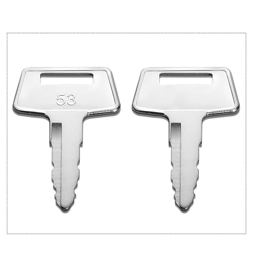 91A07-01910 Ignition Key,10 Pack A5160 Forklifts Keys Equipment Key Fits for Mitsubishi CAT Caterpillar Forklift