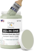 Chalky Chicks 32 Fl Oz Matte Mountain Green (Sage Green) Chalk Paint for Furniture Without Sanding - No Prep Furniture Paint No Sanding All in One for Crafts, Wood, Cabinet, Metal, Dresser, Farmhouse