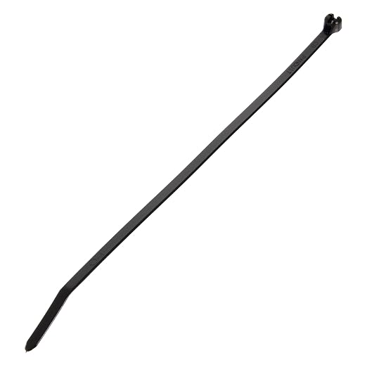 Panduit BT1M-M0 Cable Tie, Metal Barb, Miniature, Weather Resistant Nylon 6.6, 4.0-Inch Length, Black, (1,000-Pack)