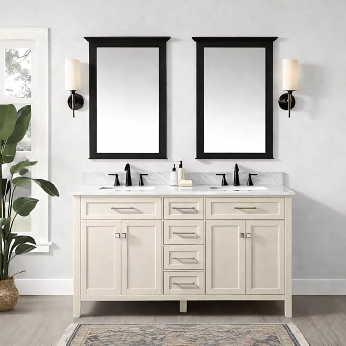 ALL-IN-ONE Paint by Heirloom Traditions, Linen (Soft Warm White), Quart - Durable cabinet and furniture paint. Built in primer and top coat, no sanding needed. Includes our 30 featured color card.