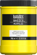 Liquitex BASICS Acrylic Paint, 946ml (32-oz) Jar, Cadmium Yellow Light Hue