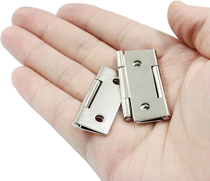 Murtenze 24 Pack Door Hinge Set - 1.5 Inch Cabinet Hinges with Mounting Screws