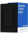 ELEGRP Smart Dimmer Light Switch DPR30, 2.4GHz Wi-Fi Dimmer Switch Compatible with Alexa and Google Assistant, Single Pole/3 Way, Needs Neutral Wire, No Hub Required, UL Listed, Matte Black, 1 Pack