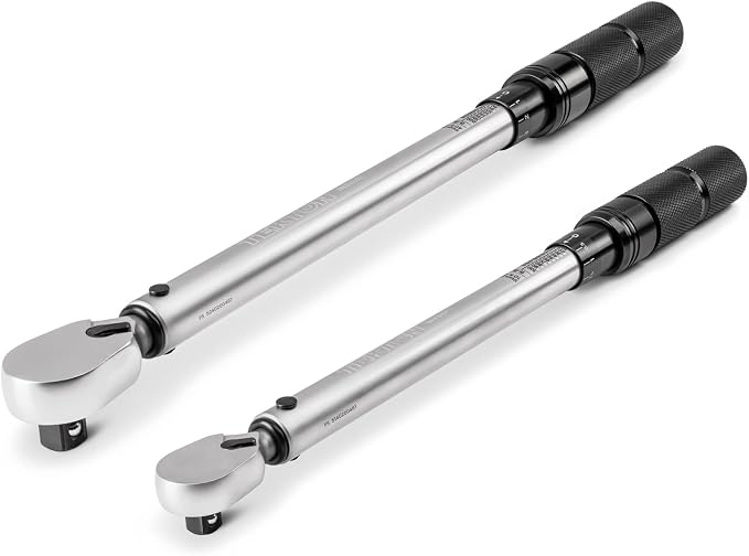 TEKTON 3/8, 1/2 Inch Drive Micrometer Torque Wrench Set, 2-Piece| TRQ95904