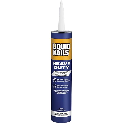 Liquid Nails Heavy Duty Construction Adhesive (LN903), 10 oz, (Pack of 6)