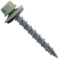 10 x 1-1/2" Patina Green Metal Roofing Screws - Hex Washer Head- Self-Starting/Tapping - EPDM Washer. 1 x 250 Count Bag - 250 Screws