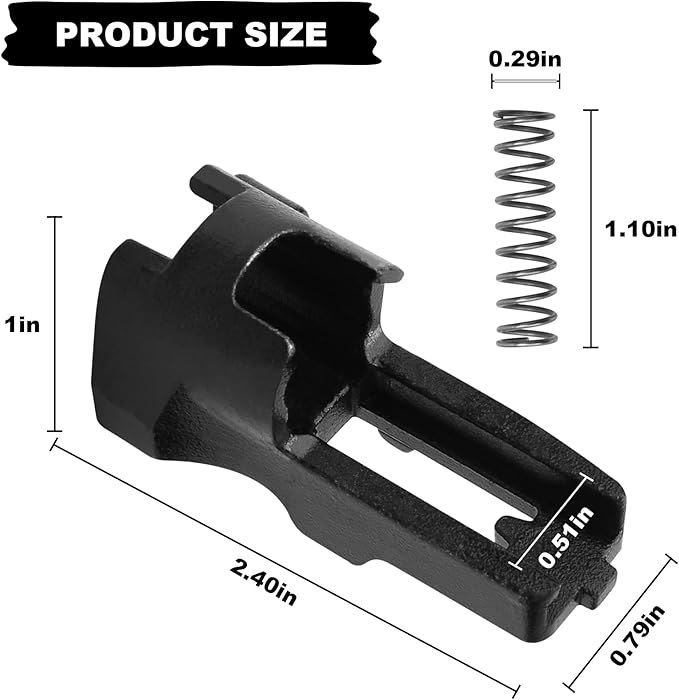 Vinyl Siding Adapter Kit Compatible with Bostitch RN46-1 Coil Roofing Nailer - Replaces Part VSA4 - Includes Spring & Instructions for Siding Installation