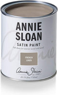 Annie Sloan Satin Paint (French Linen, 25 Fl Oz/750 mL). Soft sheen for interior wood and metal. Self-leveling, all-in-one paint with no wax or lacquer required.