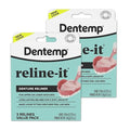 Dentemp Denture Reline Kit Value Pack - Advanced Formula Reline It Denture Reliner - Denture Kit to Refit and Tighten Dentures for Both Upper & Lower Denture (2 Pack (6 Relines))