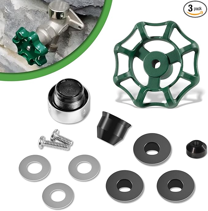 C-144KT-807 Wall Hydrant Complete Service Kit and 2 Pack C-134KT-803 Stem Packing Replacement Kit, for C-144 C-244 Series Wall Hydrants