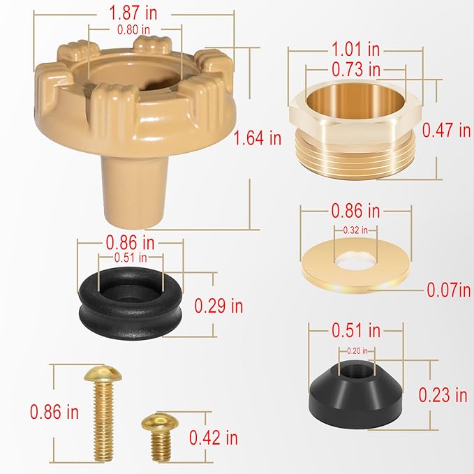 RK-14MH Outside Faucet Repair Kit Metal Handle Compatible with Woodford Model 14,Model 18