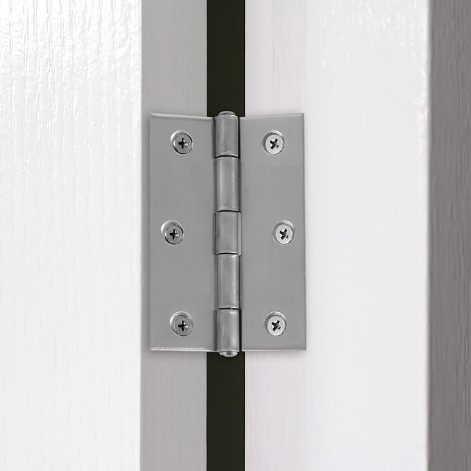 MY MIRONEY Folding Butt Hinge 2-3/8" Stainless Steel Home Furniture Hardware Door and Window Hinge with Screws Pack of 12