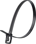 RETYZ WorkTie 14 Inch Black Releasable Tie - 10 Pack