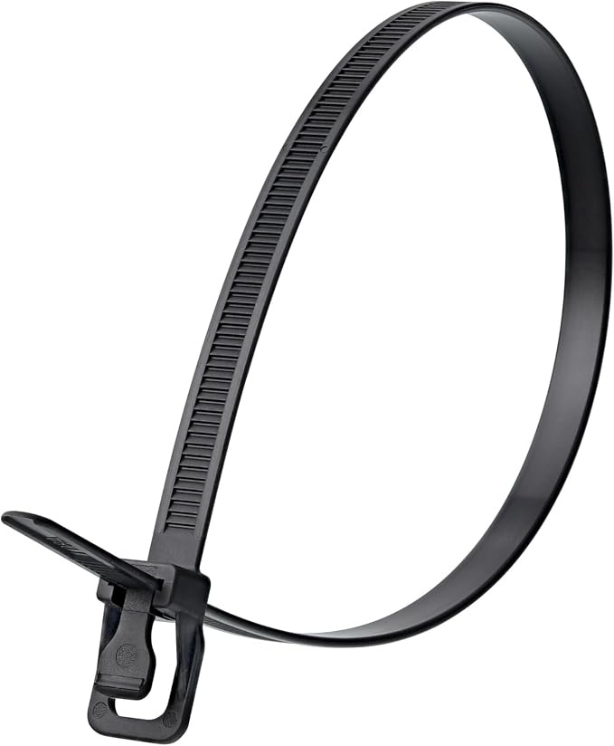 RETYZ WorkTie 14 Inch Black Releasable Tie - 10 Pack